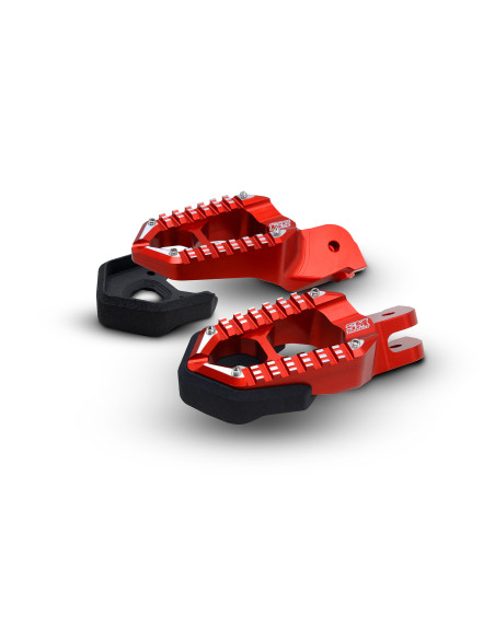 Repose-pieds Track / Sport rouge SM PROJECT - DUCATI 950 - 1200 - 1260 MULTISTRADA V2 / 698 - 821 - 939 - 950 HYPERMOTARD