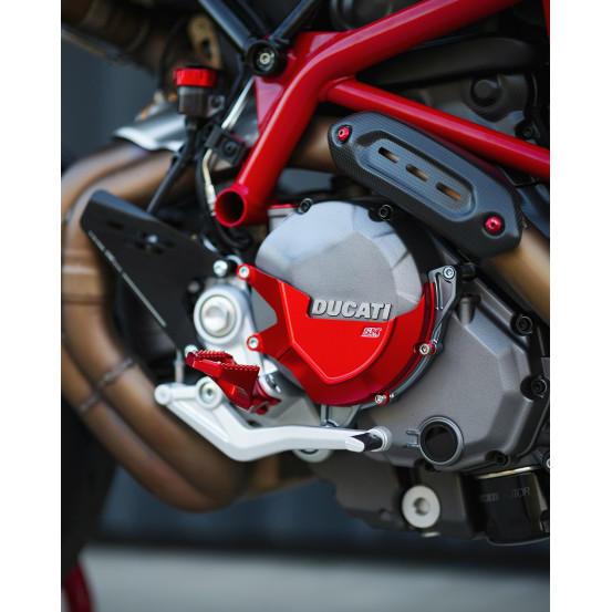 Repose-pieds Track / Sport rouge SM PROJECT - DUCATI 950 - 1200 - 1260 MULTISTRADA V2 / 698 - 821 - 939 - 950 HYPERMOTARD