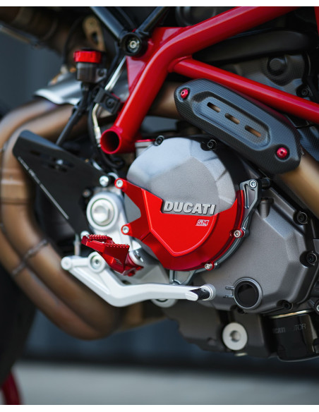 Repose-pieds Track / Sport rouge SM PROJECT - DUCATI 950 - 1200 - 1260 MULTISTRADA V2 / 698 - 821 - 939 - 950 HYPERMOTARD