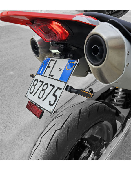Support de plaque réglable court SM PROJECT - DUCATI 698 HYPERMOTARD