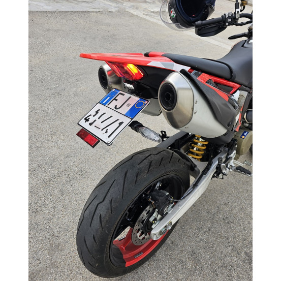 Support de plaque réglable court SM PROJECT - DUCATI 698 HYPERMOTARD