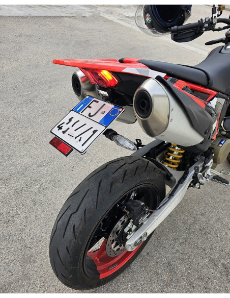 Support de plaque réglable court SM PROJECT - DUCATI 698 HYPERMOTARD