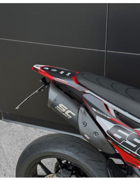 Support de plaque réglable moyen SM PROJECT - DUCATI 698 HYPERMOTARD