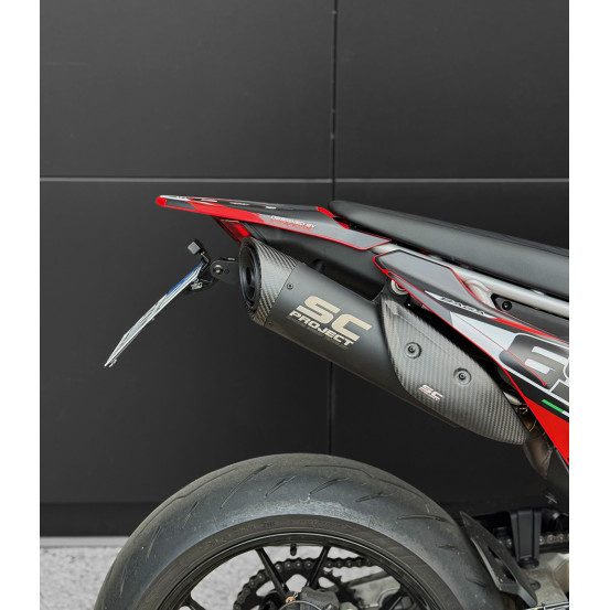Support de plaque réglable moyen SM PROJECT - DUCATI 698 HYPERMOTARD