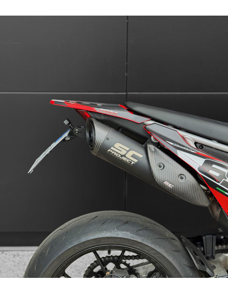 Support de plaque réglable moyen SM PROJECT - DUCATI 698 HYPERMOTARD
