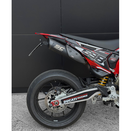 Support de plaque réglable moyen SM PROJECT - DUCATI 698 HYPERMOTARD
