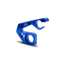 Support étrier de frein + protection capteur de vitesse bleu SM PROJECT - TM RACING 125 à 530 à partir de 2015
