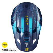 Casque cross Shot 2027 Lite Volt - Bleu Pearl 2