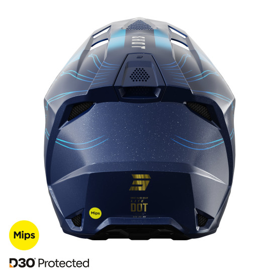 Casque cross Shot 2027 Lite Volt - Bleu Pearl