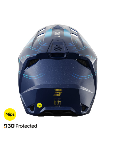 Casque cross Shot 2027 Lite Volt - Bleu Pearl