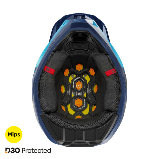 Casque cross Shot 2027 Lite Volt - Bleu Pearl