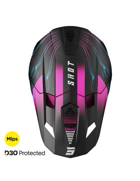 Casque cross Shot 2027 Lite Volt - Rose Mat
