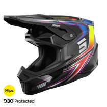 Casque cross Shot 2027 Lite Glory - Noir Pearl