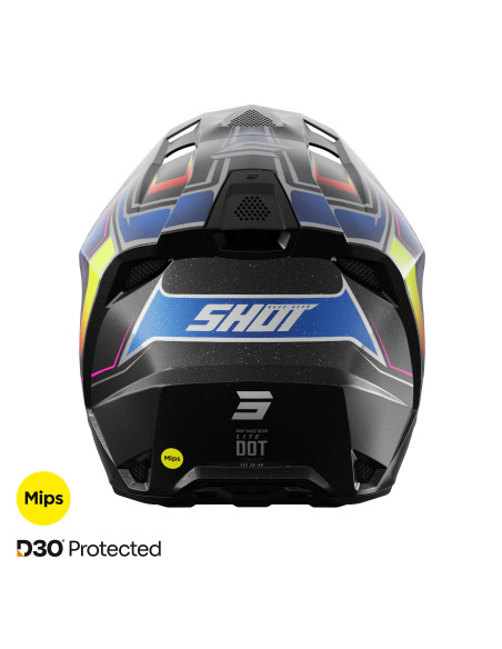 Casque cross Shot 2027 Lite Glory - Noir Pearl
