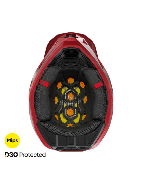 Casque cross Shot 2027 Lite Glory - Rouge Pearl