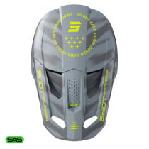 Casque cross Shot 2027 Speed Tiger - Gris Mat 2