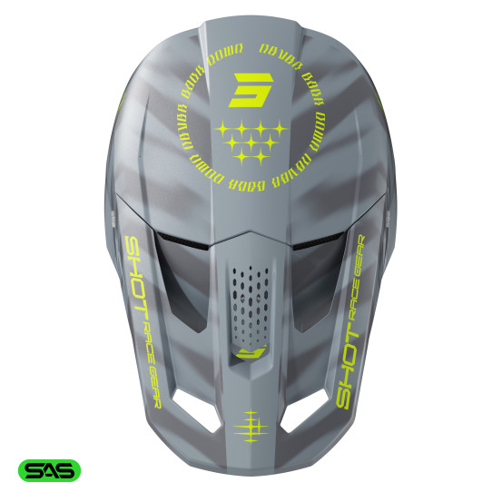 Casque cross Shot 2027 Speed Tiger - Gris Mat