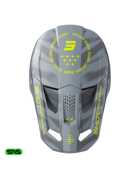 Casque cross Shot 2027 Speed Tiger - Gris Mat