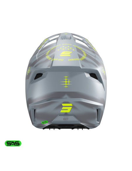 Casque cross Shot 2027 Speed Tiger - Gris Mat