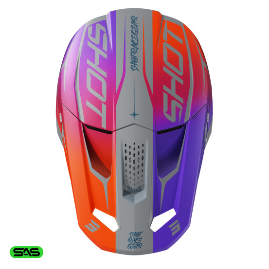 Casque cross Shot 2027 Speed Side - Violet Mat