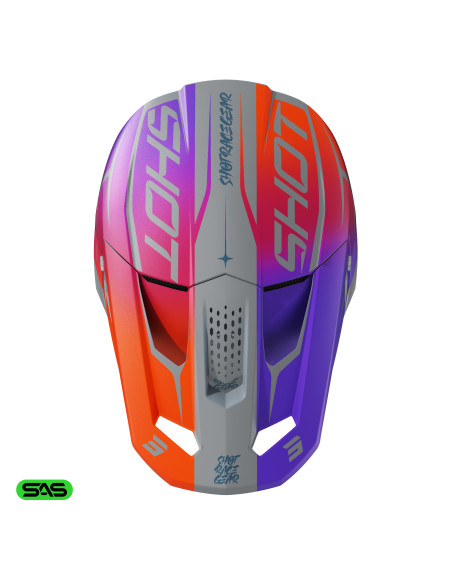 Casque cross Shot 2027 Speed Side - Violet Mat