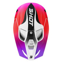 Casque cross Shot 2027 Furious Zebra - Rose Brillant 2