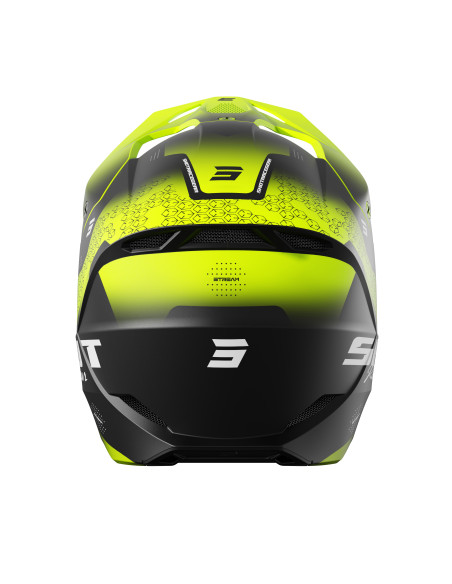 Casque cross Shot 2027 Furious Stream - Jaune Fluo Mat