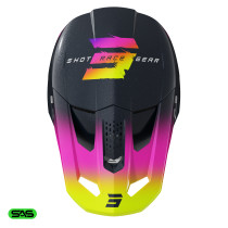 Casque cross enfant Shot 2027 Speed Rac - Bleu Pearl 2