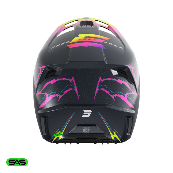 Casque cross enfant Shot 2027 Speed Rac - Bleu Pearl