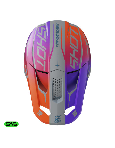 Casque cross enfant Shot 2027 Speed Side - Violet Mat