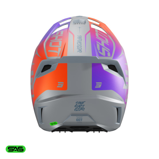 Casque cross enfant Shot 2027 Speed Side - Violet Mat