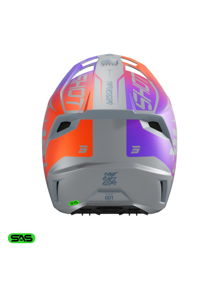 Casque cross enfant Shot 2027 Speed Side - Violet Mat