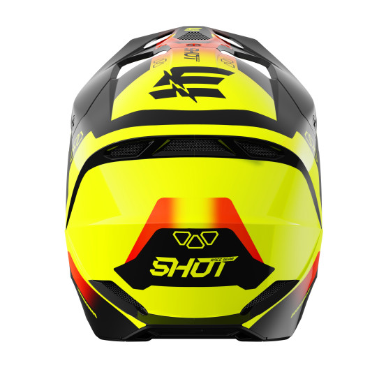 Casque cross enfant Shot 2027 Furious Rocket - Jaune Fluo Brillant