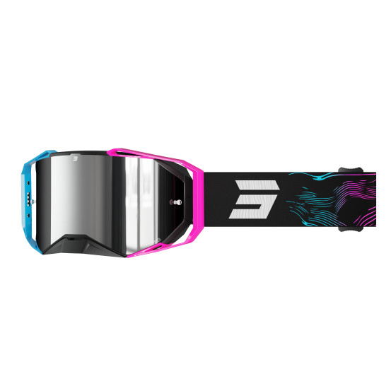 Masque cross Shot 2027 Lite Volt - Bleu Rose Mat Brillant