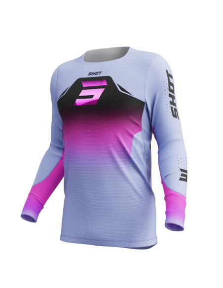 Maillot cross Shot 2027 Aerolite Phase - Violet