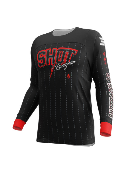 Maillot cross Shot 2027 Contact Dawg - Noir