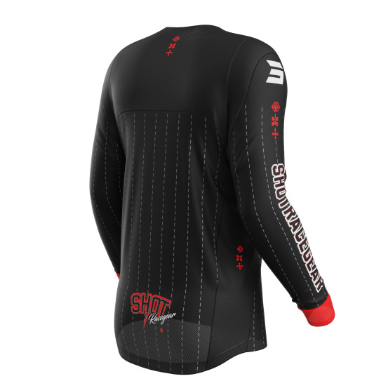 Maillot cross Shot 2027 Contact Dawg - Noir