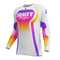 Maillot cross Shot 2027 Contact Stream - Blanc