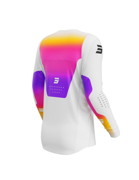 Maillot cross Shot 2027 Contact Stream - Blanc