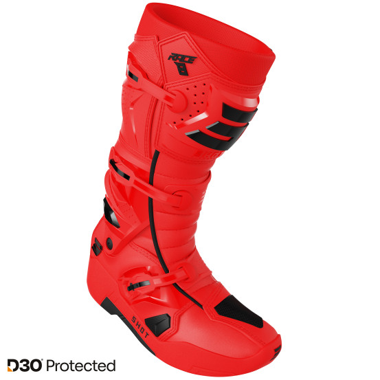 Bottes cross Shot 2027 Race 8 - Rouge