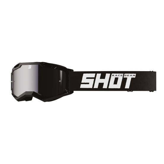 Masque cross enfant Shot 2027 Rocket 2.0 Solid - Iridium Noir Brillant