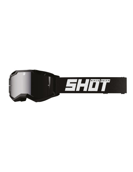 Masque cross enfant Shot 2027 Rocket 2.0 Solid - Iridium Noir Brillant