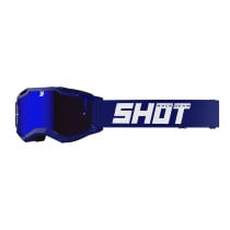 Masque cross enfant Shot 2027 Rocket 2.0 Solid - Iridium Bleu Marine Brillant