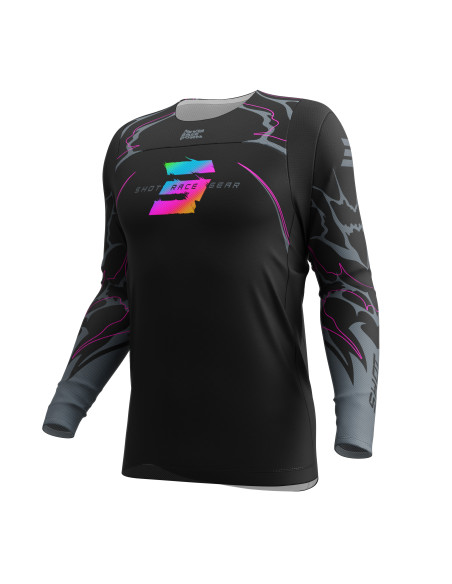 Maillot cross enfant Shot 2027 Contact Rac - Noir