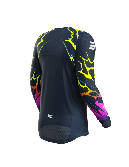 Maillot cross enfant Shot 2027 Contact Rac - Bleu