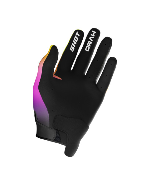 Gants cross enfant Shot 2027 Draw Shade - Rose Jaune Fluo
