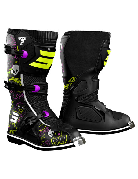 Bottes cross enfant Shot 2027 Race 2 Cartoon - Noir