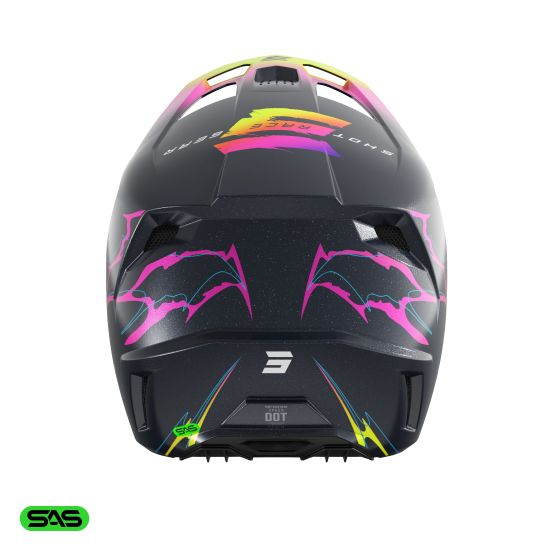 Casque cross Shot 2027 Speed Rac - Bleu Pearl