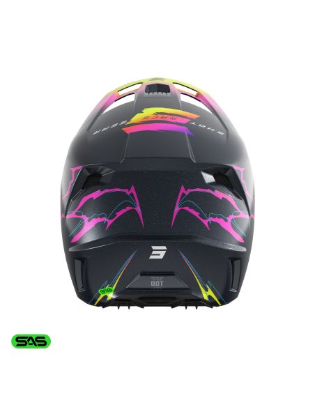 Casque cross Shot 2027 Speed Rac - Bleu Pearl