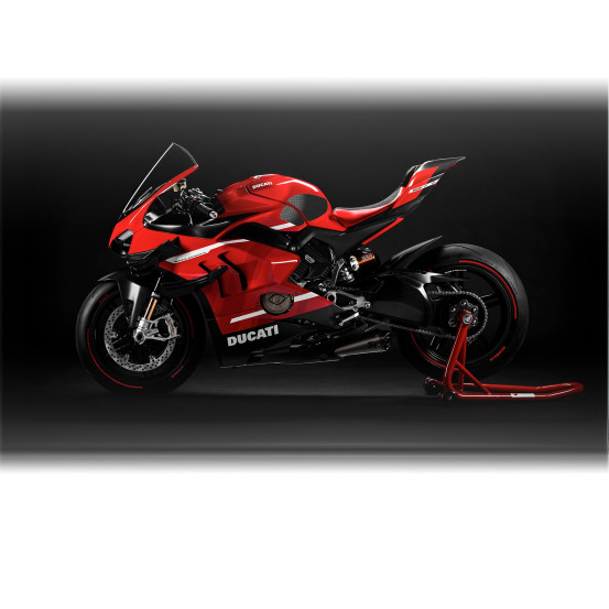 Grip adhésif de réservoir noir STOMPGRIP - DUCATI PANIGALE V4 2018-21 / PANIGALE V4 R 2019-21 / PANIGALE V4 S 2018-21